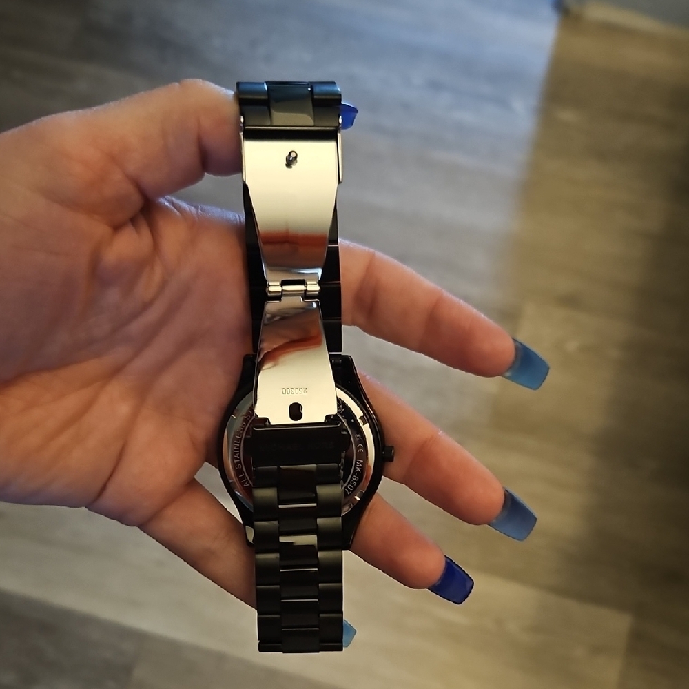 Michael Kors Matte Black Watch - Picture 3 of 4
